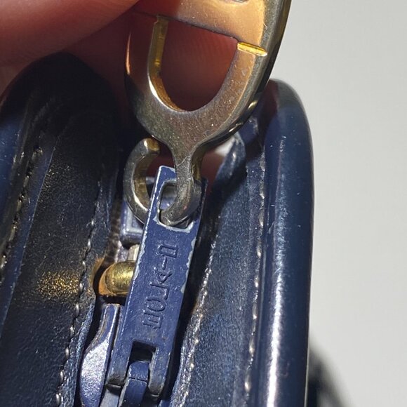 Diorissimo Navy Shoulder Vintage Bag. - Picture 12 of 16